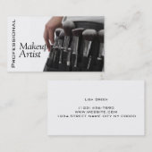 Berufliche Make-up Artist Brushes Visitenkarte (Vorne/Hinten)