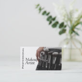 Berufliche Make-up Artist Brushes Visitenkarte (Stehend Vorderseite)