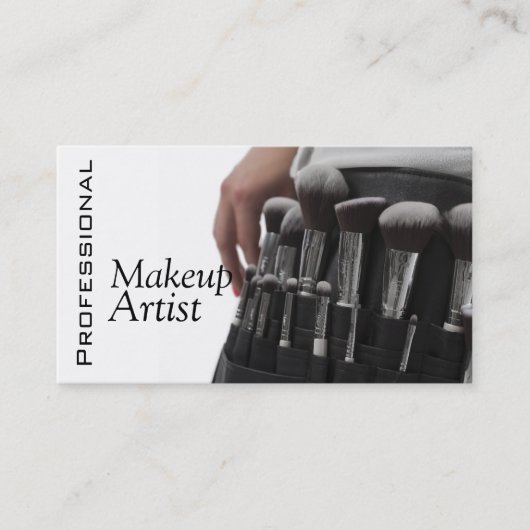 Berufliche Make-up Artist Brushes Visitenkarte (Vorderseite)