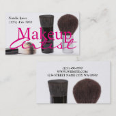 Berufliche Make-up Artist Brushes Visitenkarte (Vorne/Hinten)