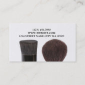 Berufliche Make-up Artist Brushes Visitenkarte (Rückseite)