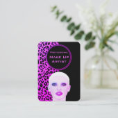 Berufliche Make up Artist Business Card Visitenkarte (Stehend Vorderseite)