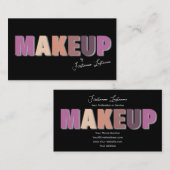 Berufliche Make-up-Künstler und Styling-Experten Visitenkarte (Vorne/Hinten)