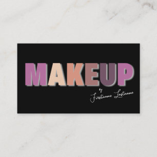 Berufliche Make-up-Künstler und Styling-Experten Visitenkarte