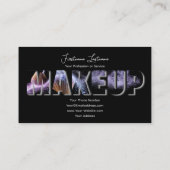 Berufliche Make-up-Künstler und Styling-Experten Visitenkarte (Rückseite)
