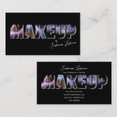 Berufliche Make-up-Künstler und Styling-Experten Visitenkarte (Vorne/Hinten)