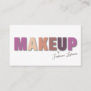 Berufliche Make-up-Künstler und Styling-Experten Visitenkarte