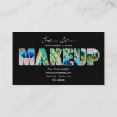 Berufliche Make-up-Künstler und Styling-Experten Visitenkarte (Rückseite)