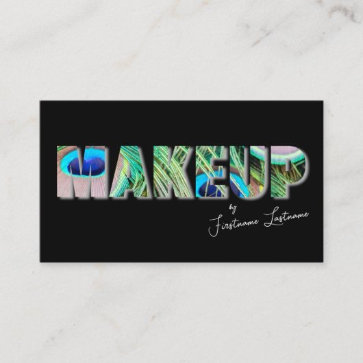 Berufliche Make-up-Künstler und Styling-Experten Visitenkarte (Vorderseite)