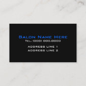 Berufliche Make-up-Visitenkarten Visitenkarte (Rückseite)