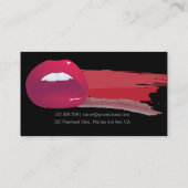 Berufliche Make-upkünstler M.U.A.-Geschäfts-Karte Visitenkarte (Rückseite)