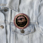 Berufliche Make-upkünstler-Rose, Schwarzes und Button (Beispiel)