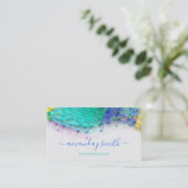 Berufliche Makeup Artist Abstrakt Artwork Grau Visitenkarte (Stehend Vorderseite)