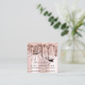 Berufliche Makeup Artist Nagelmaniküre Tropfen Quadratische Visitenkarte (Stehend Vorderseite)