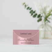 Berufliche Makeup Artist Rose Moderne Blüte Visitenkarte (Stehend Vorderseite)