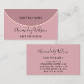 Berufliche Makeup-Artist-Rose Moderne rosa Haut Visitenkarte (Vorne/Hinten)