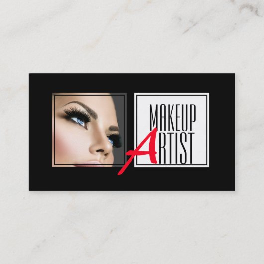 Berufliche Makeup Artist, Schönheit Visitenkarte (Vorderseite)