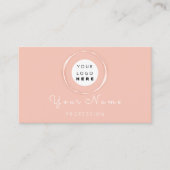 Berufliche Makeup Hair Wax Lashes Rose Moderne Terminkarte (Vorderseite)