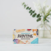 Berufliche Maldienstleistungen - Hausmaler Visitenkarte (Stehend Vorderseite)