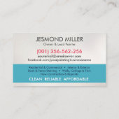 Berufliche Maldienstleistungen - Hausmaler Visitenkarte (Rückseite)