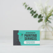 Berufliche Maldienstleistungen - Hausmaler Visitenkarte (Stehend Vorderseite)