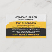 Berufliche Maldienstleistungen - Hausmaler Visitenkarte (Rückseite)