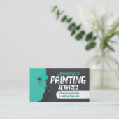 Berufliche Maldienstleistungen - Hausmaler Visitenkarte (Stehend Vorderseite)