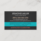 Berufliche Maldienstleistungen - Maler-Bus Visitenkarte (Rückseite)