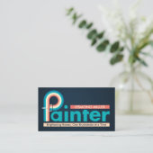 Berufliche Maldienstleistungen - Maler-Bus Visitenkarte (Stehend Vorderseite)