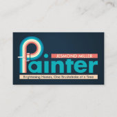Berufliche Maldienstleistungen - Maler-Bus Visitenkarte (Vorderseite)