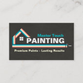 Berufliche Maldienstleistungen - Maler-Bus Visitenkarte (Vorderseite)