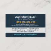 Berufliche Maldienstleistungen - Maler-Bus Visitenkarte (Rückseite)