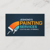 Berufliche Maldienstleistungen - Maler-Bus Visitenkarte (Vorderseite)