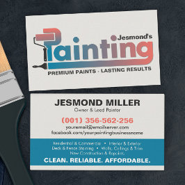 Berufliche Maldienstleistungen - Maler-Bus Visitenkarte