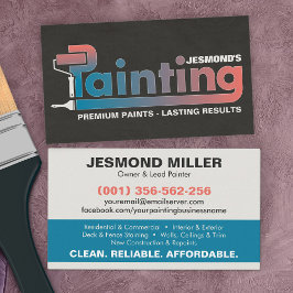 Berufliche Maldienstleistungen - Maler-Bus Visitenkarte