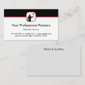 Berufliche Maler Moderne Visitenkarten Visitenkarte (Vorne/Hinten)