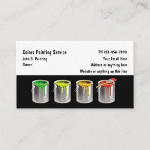 Berufliche Maler Moderne Visitenkarten Visitenkarte