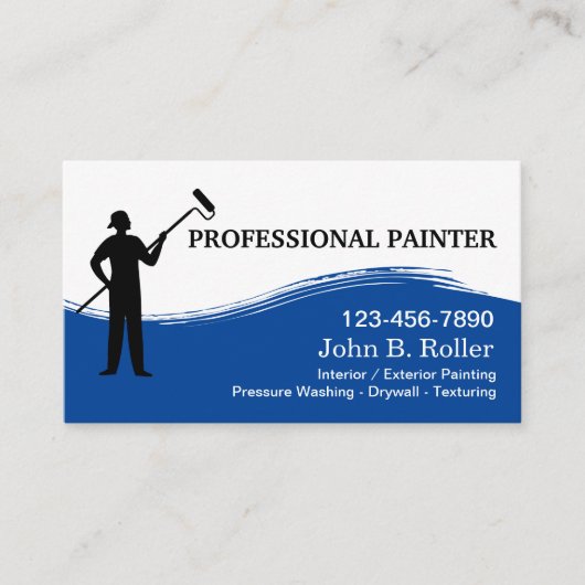 Berufliche Maler-Visitenkarten Visitenkarte (Vorderseite)