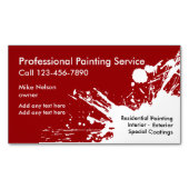 Berufliche Maler-Visitenkartenmagnete Magnetische Visitenkarte (Vorderseite)