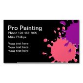 Berufliche Maler-Visitenkartenmagnete Magnetische Visitenkarte (Vorderseite)