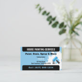 Berufliche Malerdienstleistungen | Paint Visitenkarte (Stehend Vorderseite)