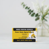 Berufliche Malerdienstleistungen | Paint Visitenkarte (Stehend Vorderseite)