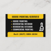 Berufliche Malerdienstleistungen | Paint Visitenkarte (Rückseite)