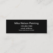 Berufliche Malerei im Haus  Mini Visitenkarte (Rückseite)