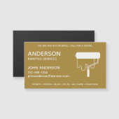 Berufliche Malerei. Magnetkarte (Vorne/Hinten)