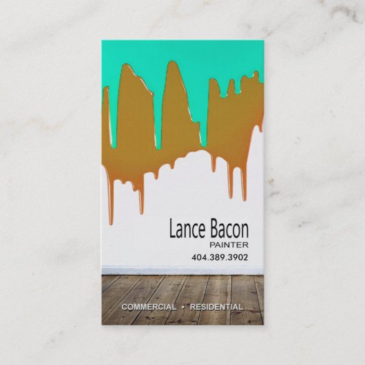Berufliche Malerei, Maler, Zuhause-Verbesserung Visitenkarte (Vorderseite)