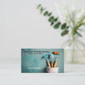 Berufliche Malerei Service elegante Lackeimer Visitenkarte (Stehend Vorderseite)