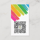 Berufliche Malerei und Dekorieren Visitenkarte (Rückseite)