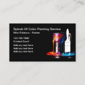 Berufliche Malerfarben Visitenkarte (Vorderseite)