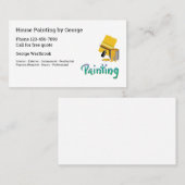 Berufliche Malerin einfach modern Visitenkarte (Vorne/Hinten)